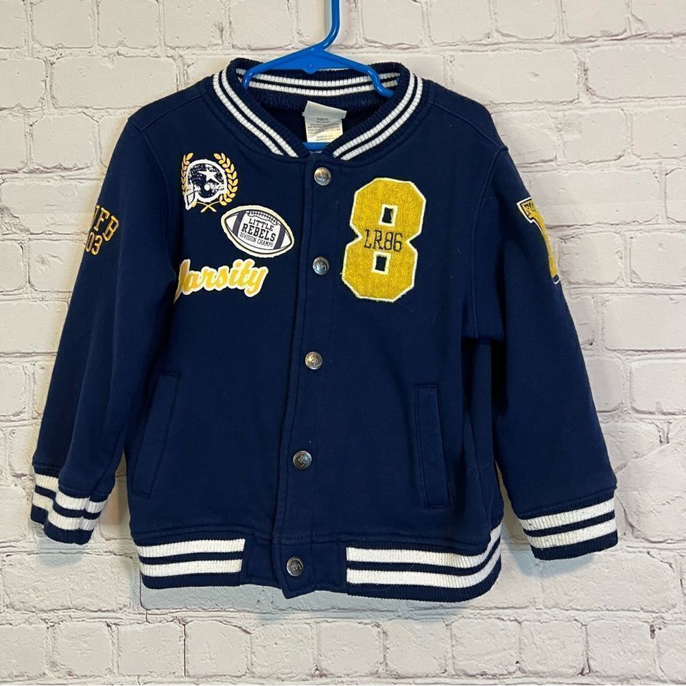 Little Rebels Lettermen Sweater Boys size 4T